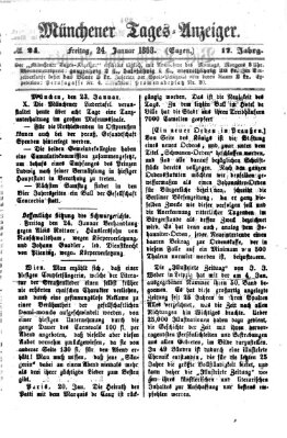 Münchener Tages-Anzeiger Freitag 24. Januar 1868