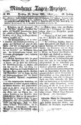 Münchener Tages-Anzeiger Dienstag 28. Januar 1868