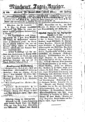 Münchener Tages-Anzeiger Mittwoch 29. Januar 1868