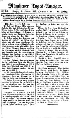 Münchener Tages-Anzeiger Samstag 8. Februar 1868