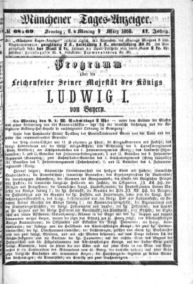 Münchener Tages-Anzeiger Montag 9. März 1868