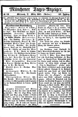 Münchener Tages-Anzeiger Mittwoch 11. März 1868