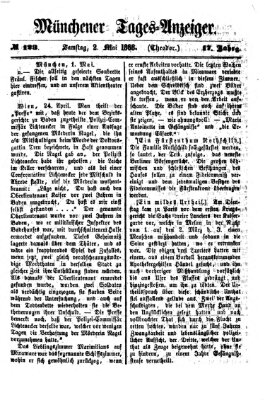 Münchener Tages-Anzeiger Samstag 2. Mai 1868