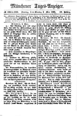 Münchener Tages-Anzeiger Sonntag 3. Mai 1868