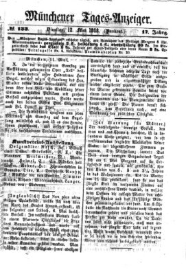 Münchener Tages-Anzeiger Dienstag 12. Mai 1868