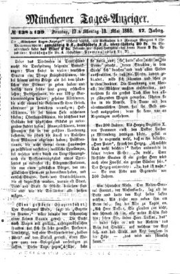 Münchener Tages-Anzeiger Montag 18. Mai 1868