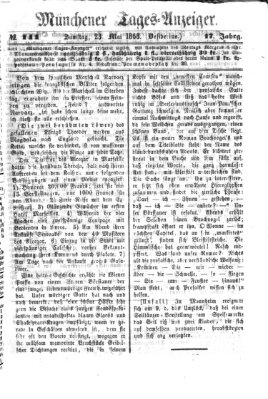 Münchener Tages-Anzeiger Samstag 23. Mai 1868