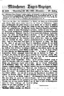 Münchener Tages-Anzeiger Donnerstag 28. Mai 1868