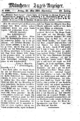 Münchener Tages-Anzeiger Freitag 29. Mai 1868