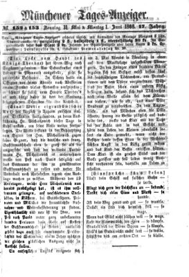 Münchener Tages-Anzeiger Sonntag 31. Mai 1868