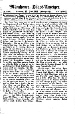 Münchener Tages-Anzeiger Mittwoch 10. Juni 1868