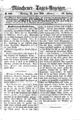 Münchener Tages-Anzeiger Dienstag 23. Juni 1868