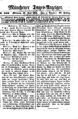 Münchener Tages-Anzeiger Mittwoch 24. Juni 1868