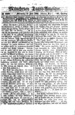 Münchener Tages-Anzeiger Mittwoch 8. Juli 1868