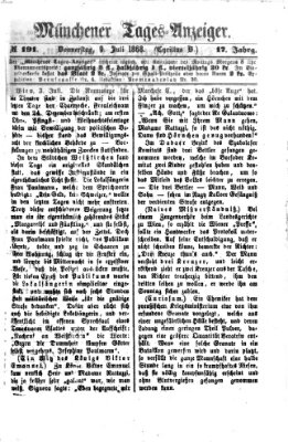 Münchener Tages-Anzeiger Donnerstag 9. Juli 1868