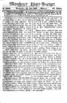 Münchener Tages-Anzeiger Donnerstag 16. Juli 1868