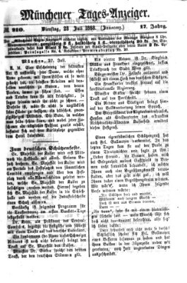 Münchener Tages-Anzeiger Dienstag 28. Juli 1868