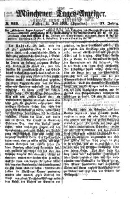 Münchener Tages-Anzeiger Freitag 31. Juli 1868