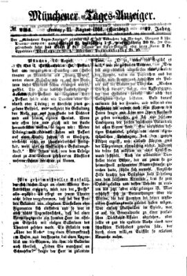 Münchener Tages-Anzeiger Freitag 21. August 1868