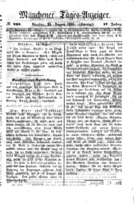 Münchener Tages-Anzeiger Dienstag 25. August 1868