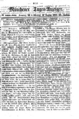 Münchener Tages-Anzeiger Montag 31. August 1868