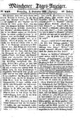 Münchener Tages-Anzeiger Donnerstag 3. September 1868