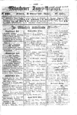 Münchener Tages-Anzeiger Mittwoch 21. Oktober 1868