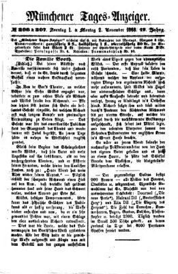 Münchener Tages-Anzeiger Montag 2. November 1868