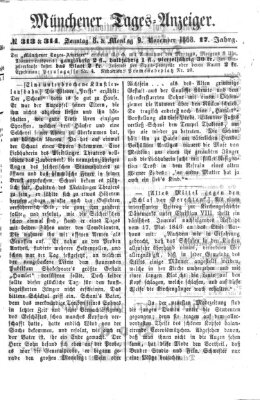 Münchener Tages-Anzeiger Montag 9. November 1868