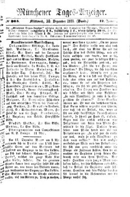 Münchener Tages-Anzeiger Mittwoch 30. Dezember 1868