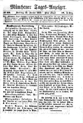 Münchener Tages-Anzeiger Dienstag 19. Januar 1869