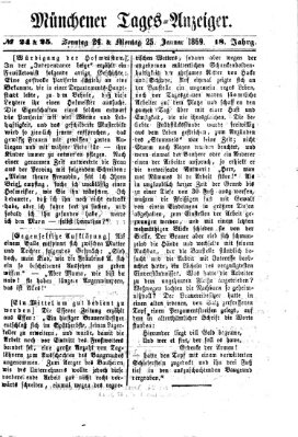 Münchener Tages-Anzeiger Montag 25. Januar 1869