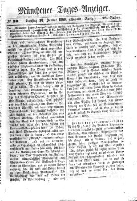 Münchener Tages-Anzeiger Samstag 30. Januar 1869