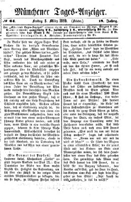 Münchener Tages-Anzeiger Freitag 5. März 1869