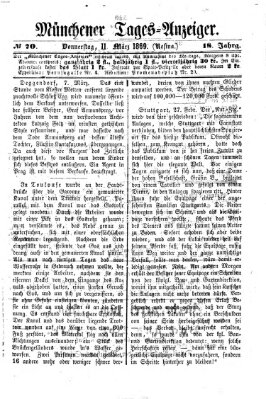 Münchener Tages-Anzeiger Donnerstag 11. März 1869