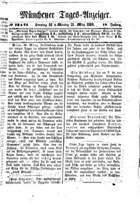 Münchener Tages-Anzeiger Montag 15. März 1869