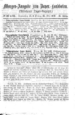 Münchener Tages-Anzeiger Freitag 28. Mai 1869