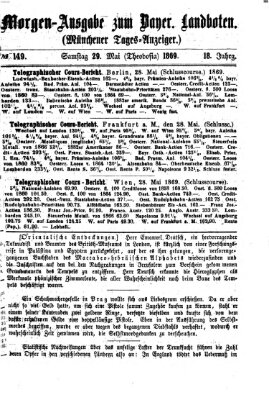 Münchener Tages-Anzeiger Samstag 29. Mai 1869