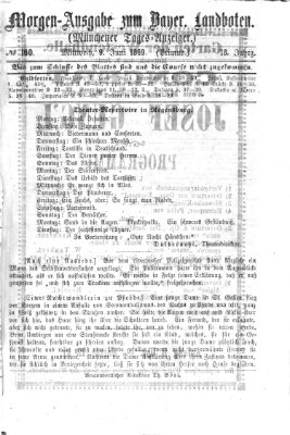 Münchener Tages-Anzeiger Mittwoch 9. Juni 1869