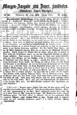 Münchener Tages-Anzeiger Mittwoch 30. Juni 1869