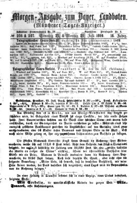 Münchener Tages-Anzeiger Sonntag 25. Juli 1869