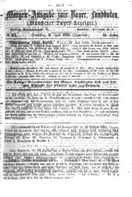 Münchener Tages-Anzeiger Samstag 31. Juli 1869