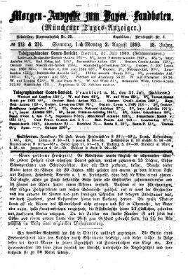 Münchener Tages-Anzeiger Montag 2. August 1869