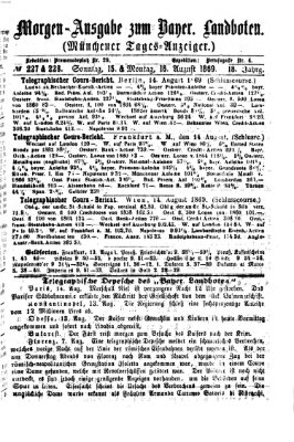 Münchener Tages-Anzeiger Montag 16. August 1869