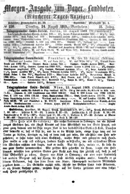 Münchener Tages-Anzeiger Dienstag 24. August 1869