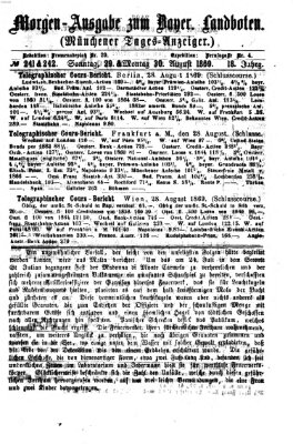 Münchener Tages-Anzeiger Montag 30. August 1869