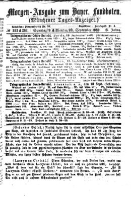 Münchener Tages-Anzeiger Montag 20. September 1869