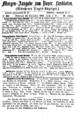 Münchener Tages-Anzeiger Mittwoch 24. November 1869