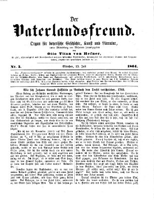 Der Vaterlandsfreund (Münchener Omnibus) Samstag 23. Juli 1864