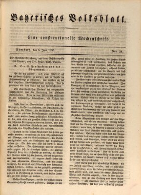 Bayerisches Volksblatt Samstag 5. Juni 1830